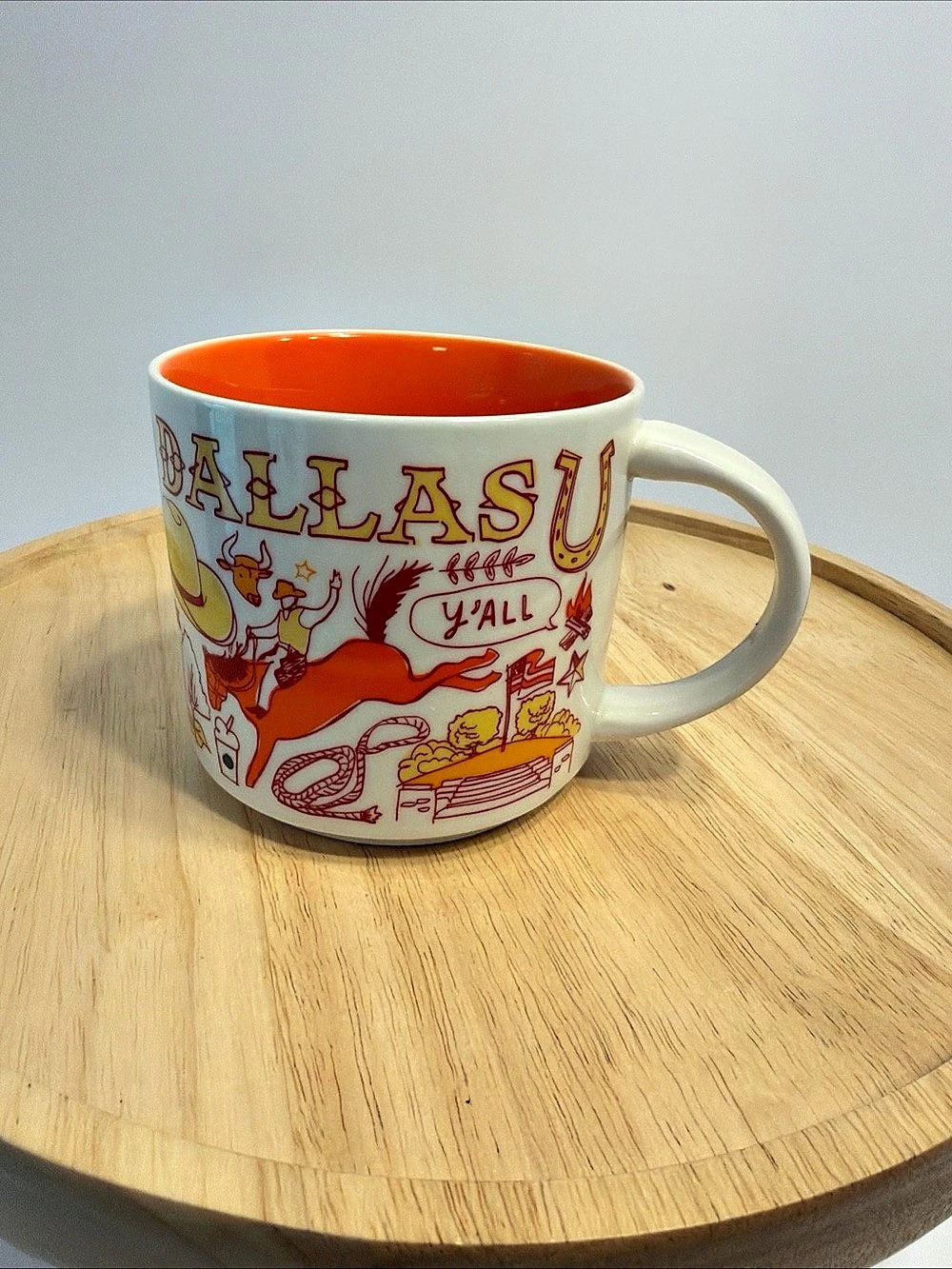 Starbucks Dallas Been There Series Across The Globe Coffee Mug 14 Oz EUC